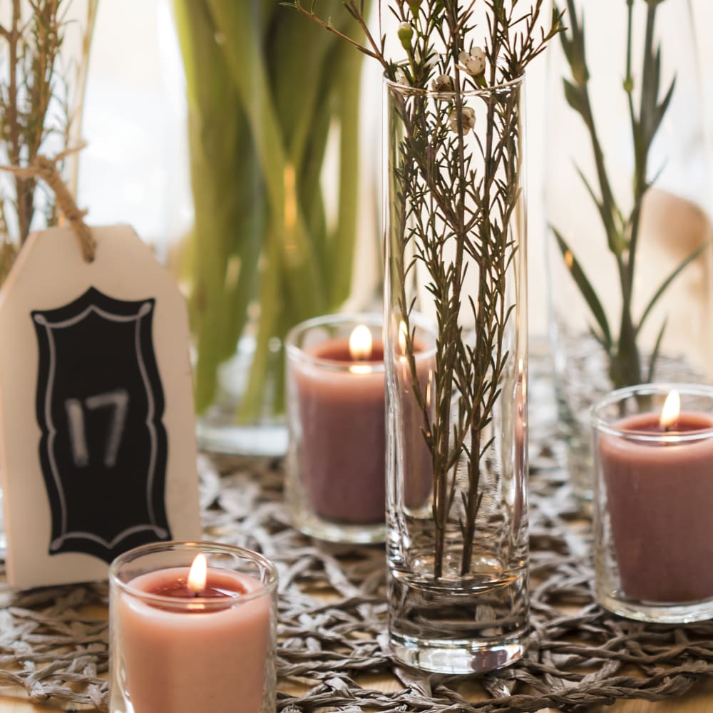 Libbey 2824 6 3/4 oz Glass Cylinder Bud Vase