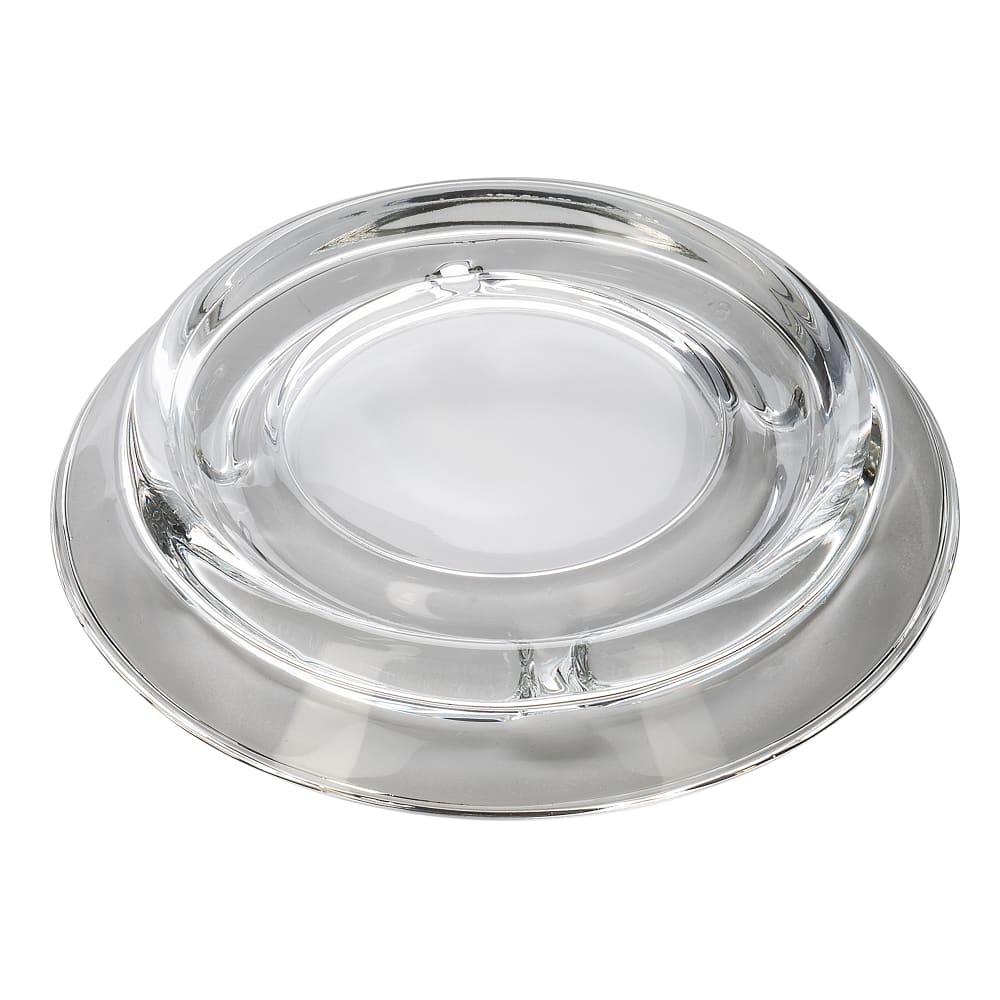 Libbey 5164 5" Round Clear Glass Safety Ashtray