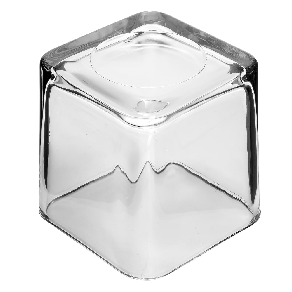 Libbey 5476 22 oz Clear Glass Cube Voltive Candle Holder