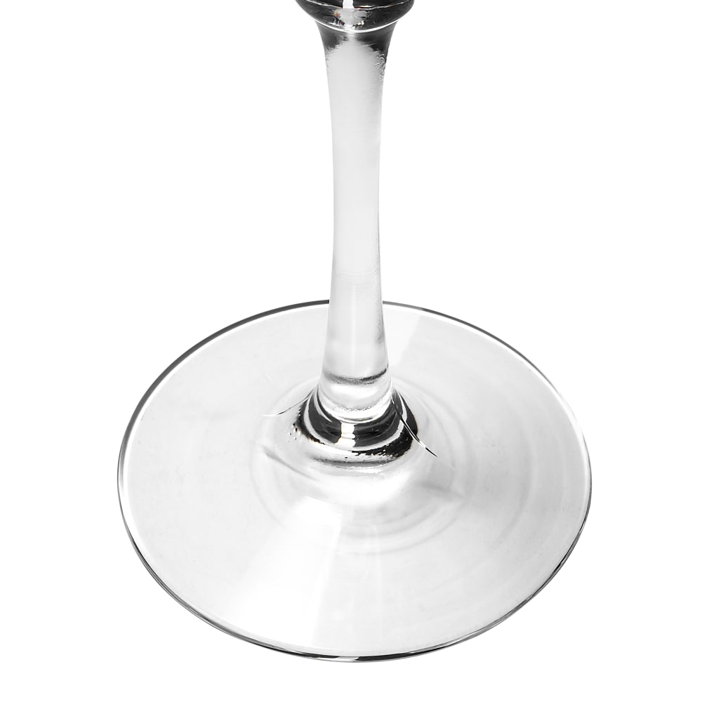 Libbey Glass Vina Trumpet 6.5oz Champagne Flutes Wedding Set of 4 
