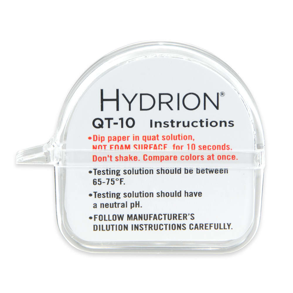 Hydrion QT-10 Papers Quaternary Ammonium Sanitizer Single Roll TEST KIT Use with Steramine & Other Quaternary Sanitizers 0-400 ppm by MICRO ESSENTIAL LABORATORY