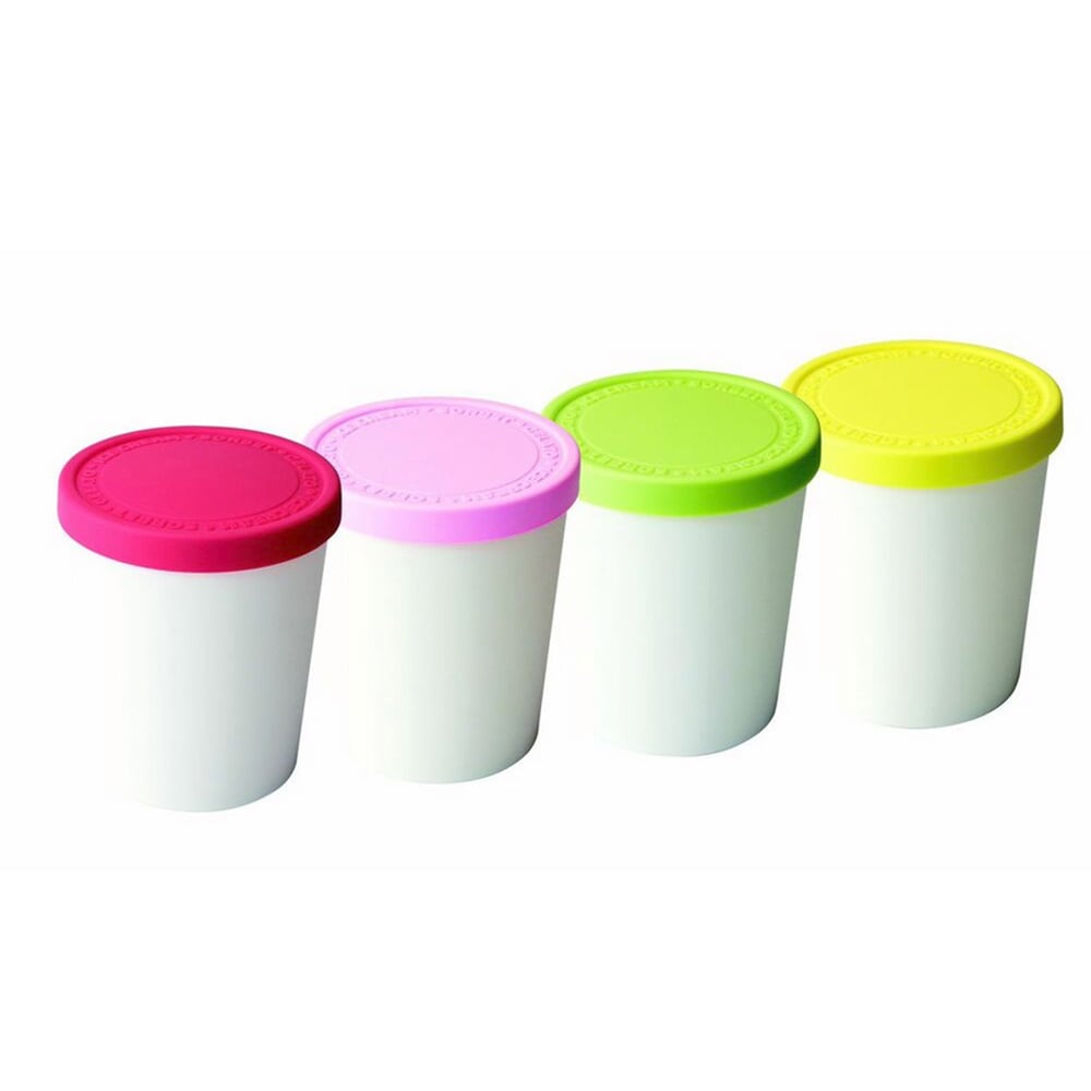 Tovolo 613545 Mini Ice Cream Tubs with Lids Set of 4