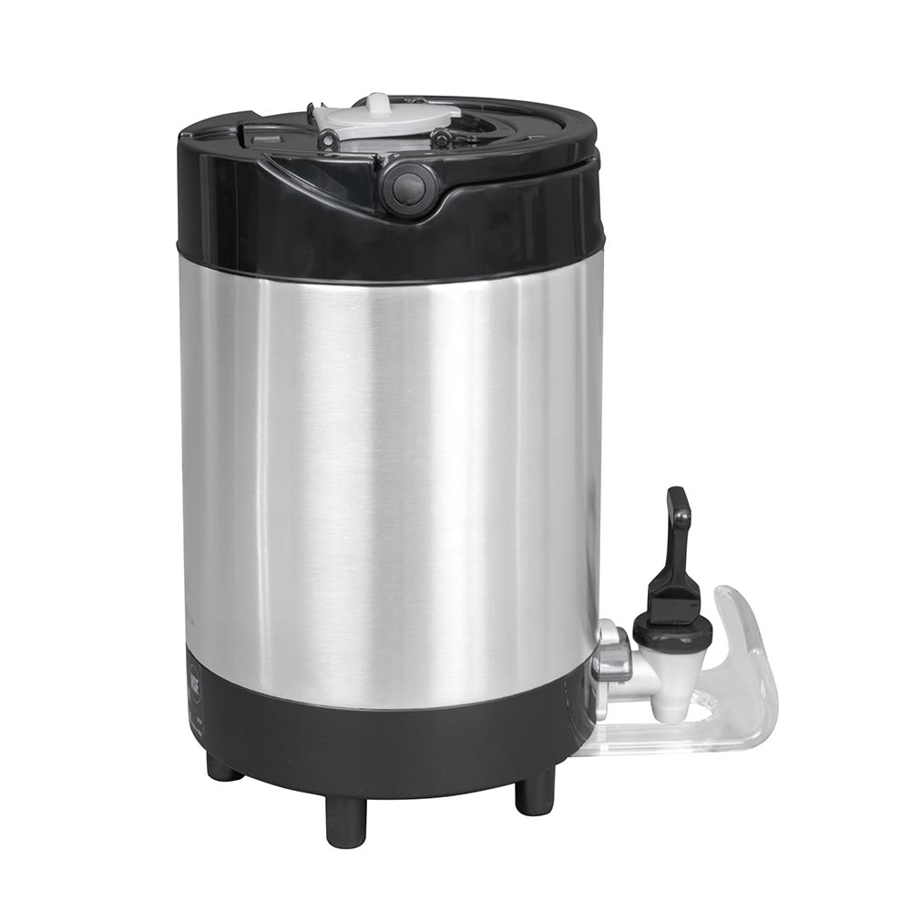 Fetco D451 1 gal LUXUS® Thermal Coffee Dispenser, Black/Stainless Steel