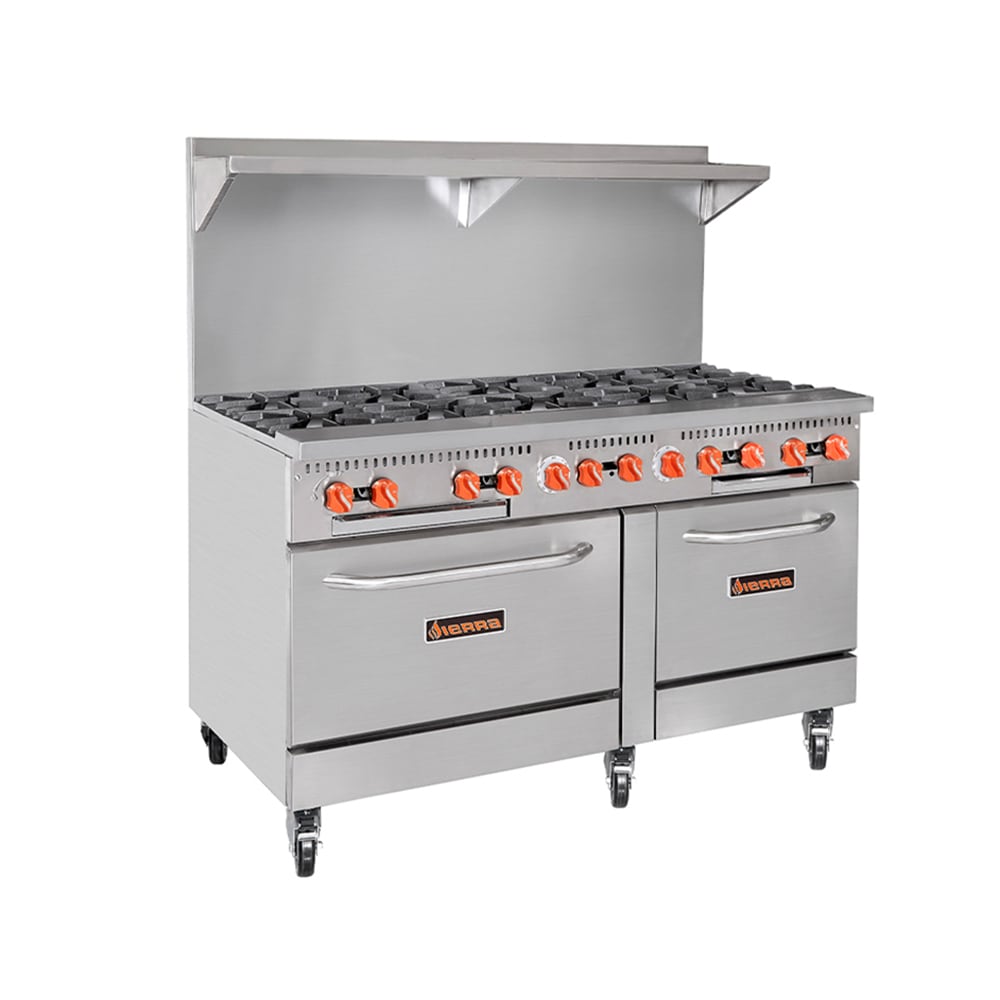 Sierra Range SR1060 60" 10 Burner Gas Range w/ (1) Standard & (1