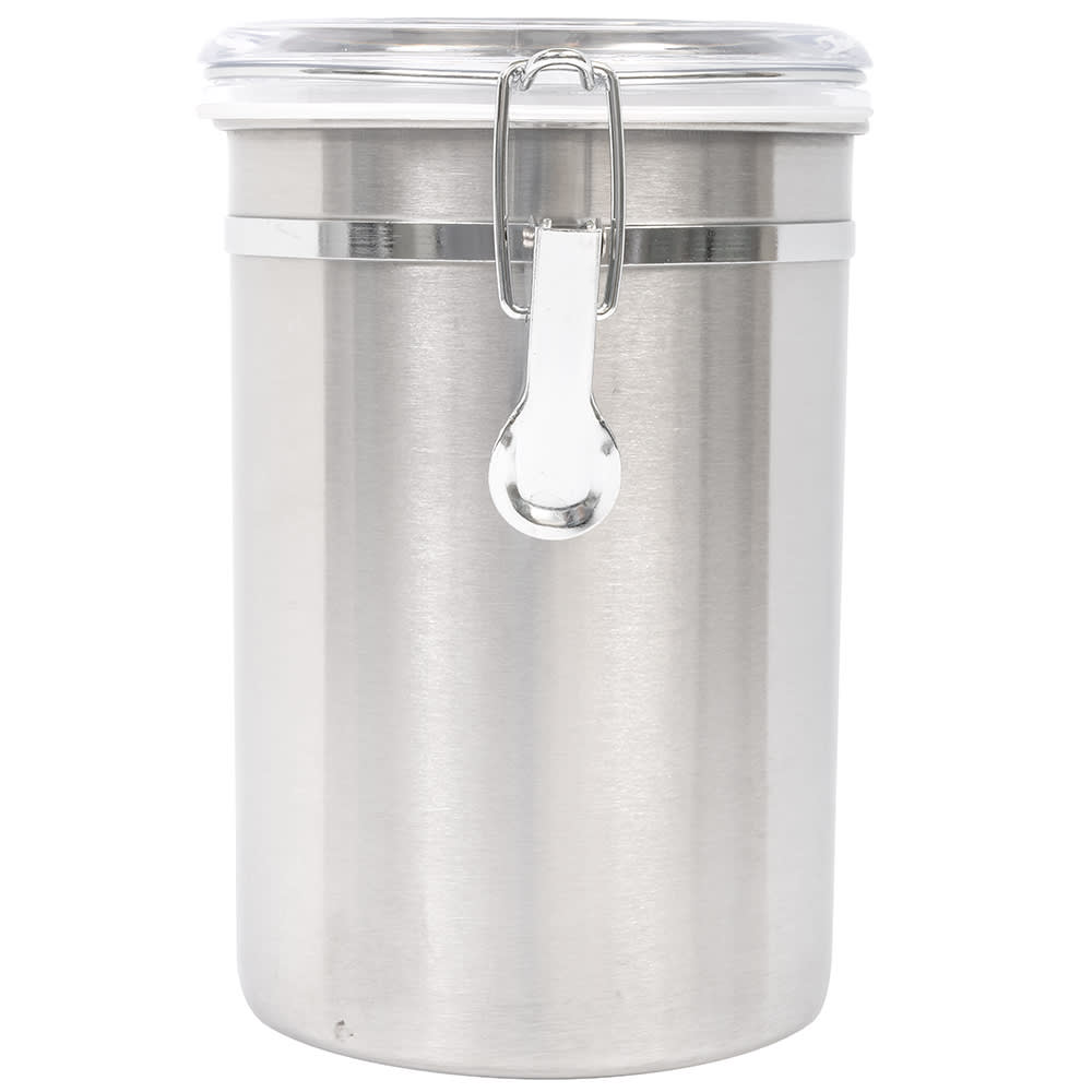 OGGI Stainless Steel Clamp Canister w/ Clear Lid & Reviews