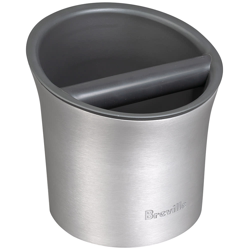 Breville BCB100 Barista Style Coffee Knock Box™ 7"W x 6"D x 7"H, Brushed Metal