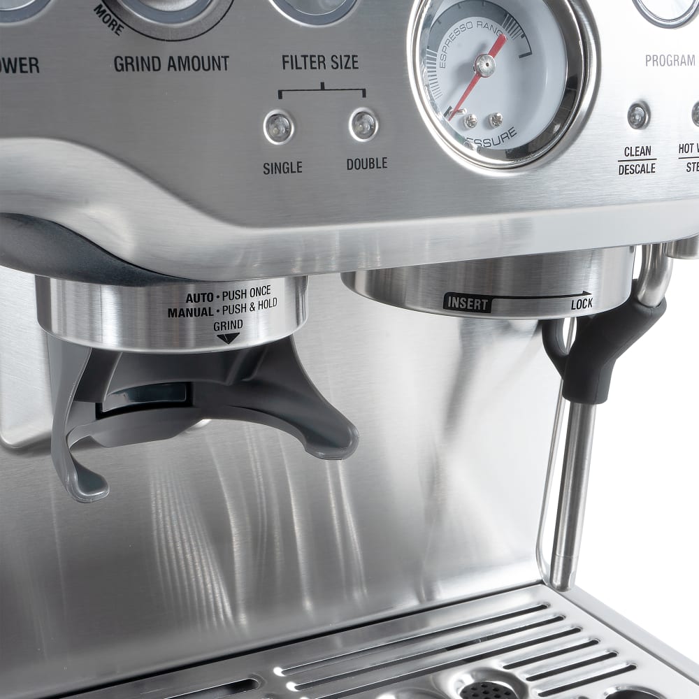 Breville BES870XL Barista Express® Espresso Machine w/ 1/2 lb Bean Hopper, Brushed Stainless