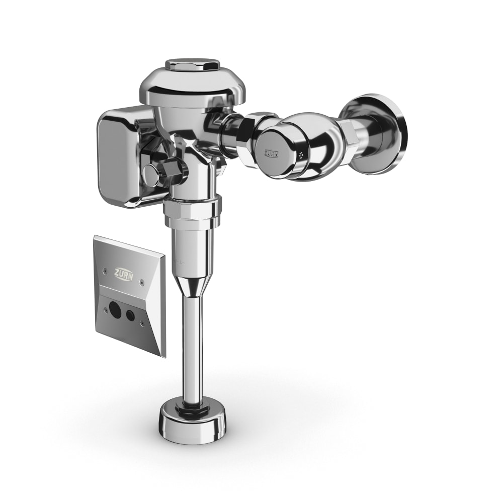 Zurn industries zems6003pl ulf w1 in wall hardwired sensor flush valve