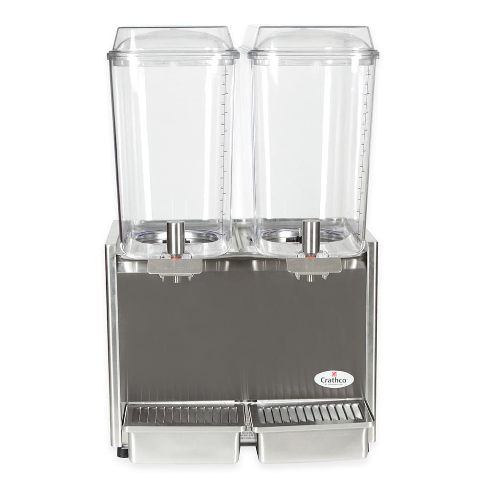 Crathco D253 Refrigerated Drink Dispenser w/ (2) 5 gal Bowls, Pre Mix