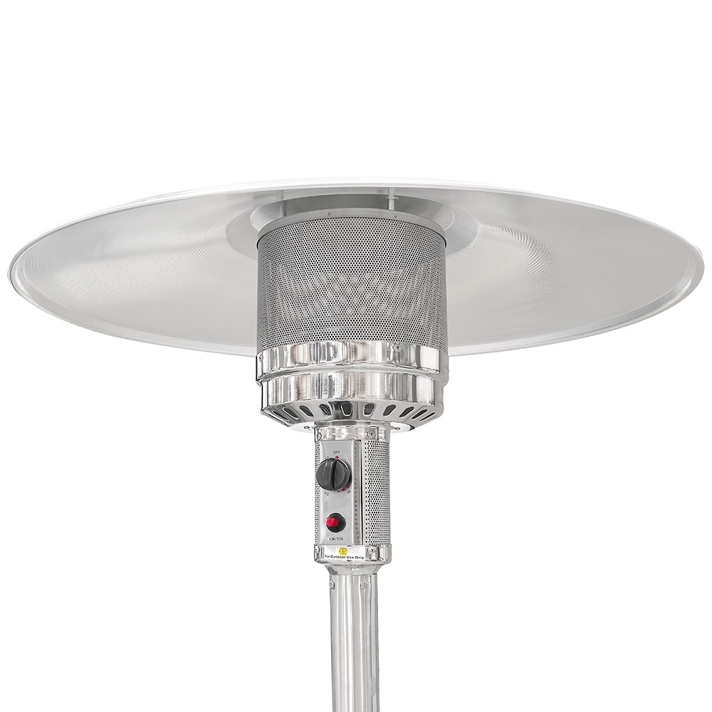 Crown Verity CV2620SS 90" Portable Patio Heater 45,000 BTU, Stainless Steel, Liquid Propane