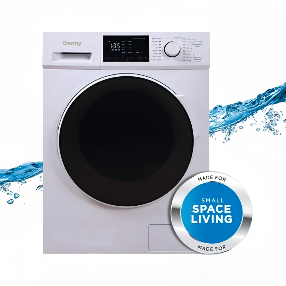 Danby DWM120WDB3 2.7 cu ft Washer/Dryer Combo w/ 14 Wash Cycles & 2 Drying Cycles White, 120v