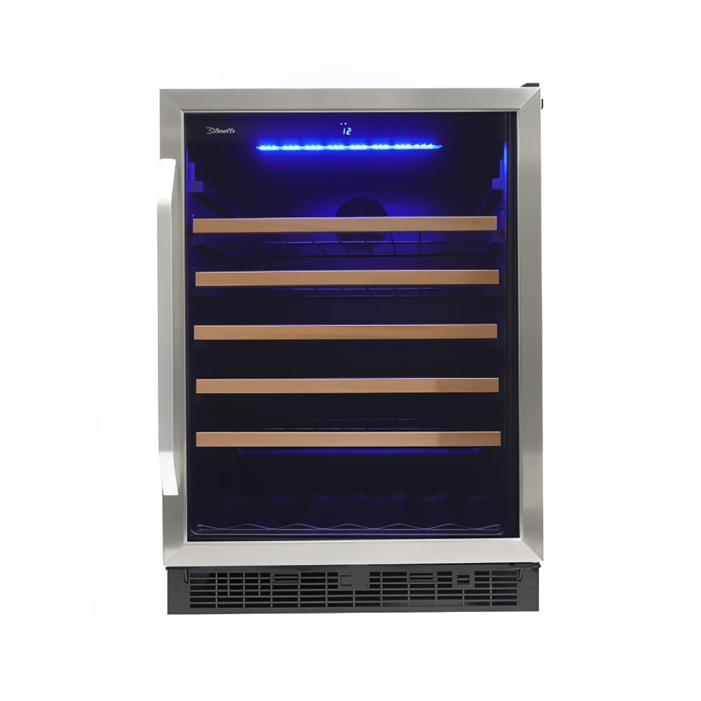 Danby SWC057D1BSS 24" One Section Wine Cooler w/ (1) Zone 50 Bottle