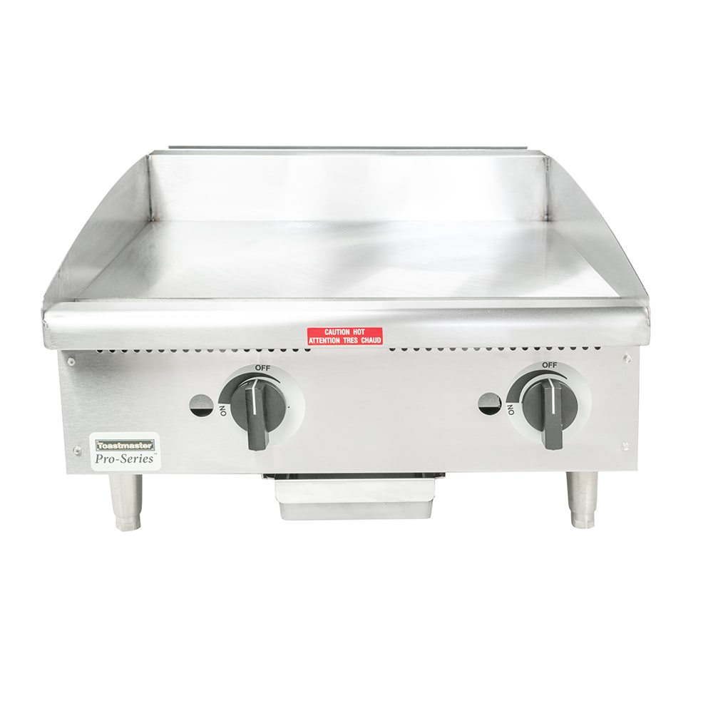 Toastmaster TMGM24 24" Gas Griddle w/ Manual Controls 3/4" Steel Plate, Convertible