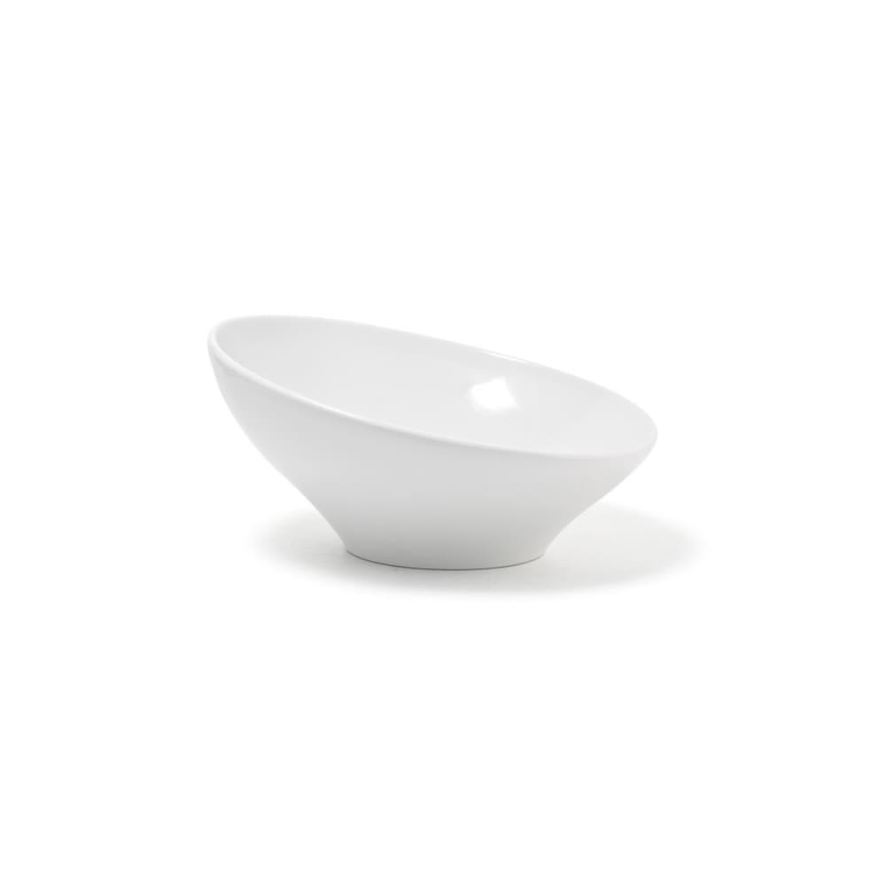 Front of the House BBO020WHP20 62 oz Slanted Bowl - Porcelain, White