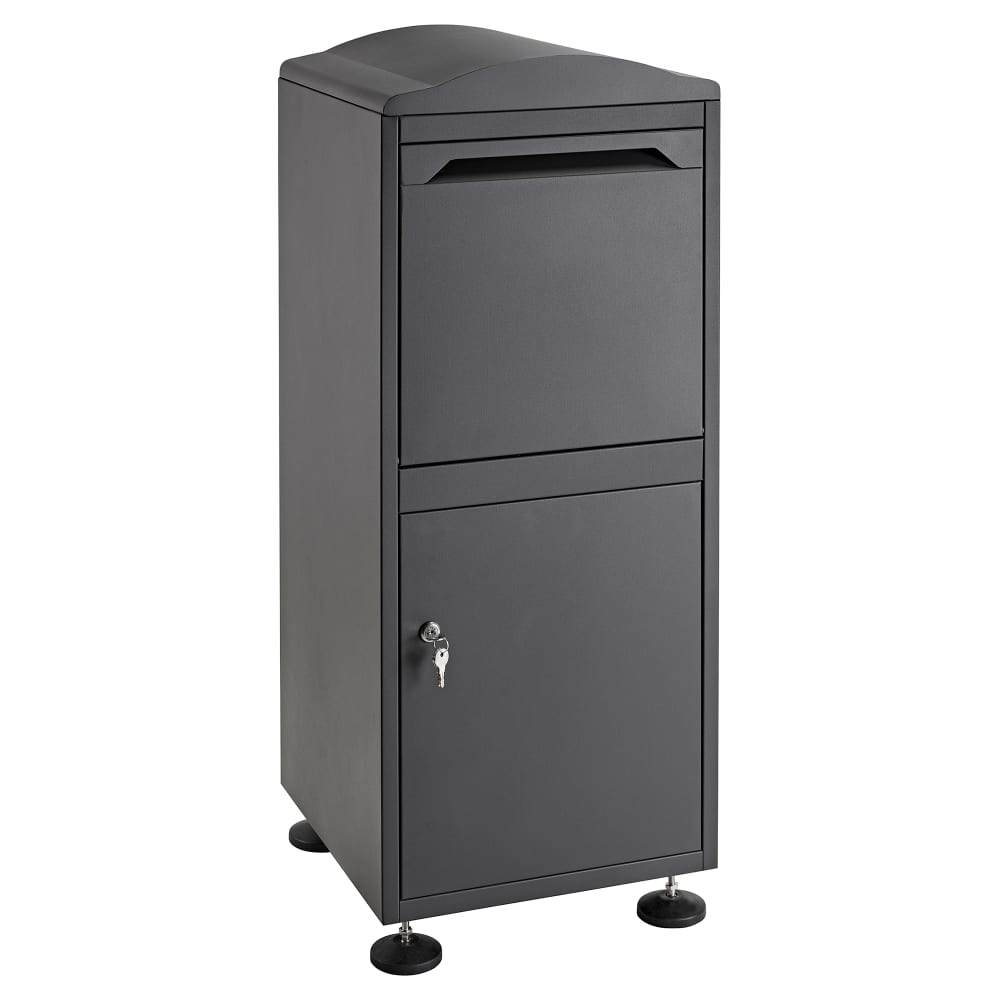 Alpine Industries ADI63109BLK Freestanding Locking Parcel Drop Box