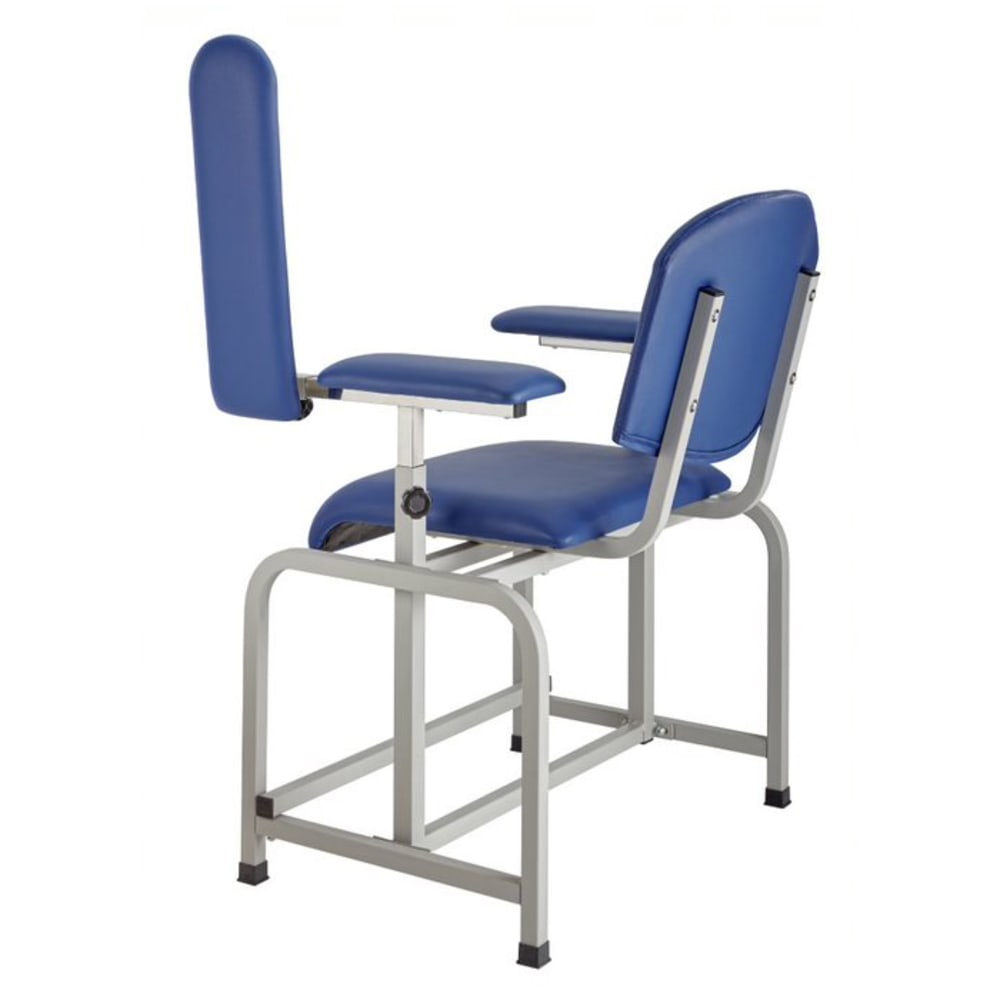 Alpine Industries 99701BLU Medical Blood Drawing Chair w/ Locking