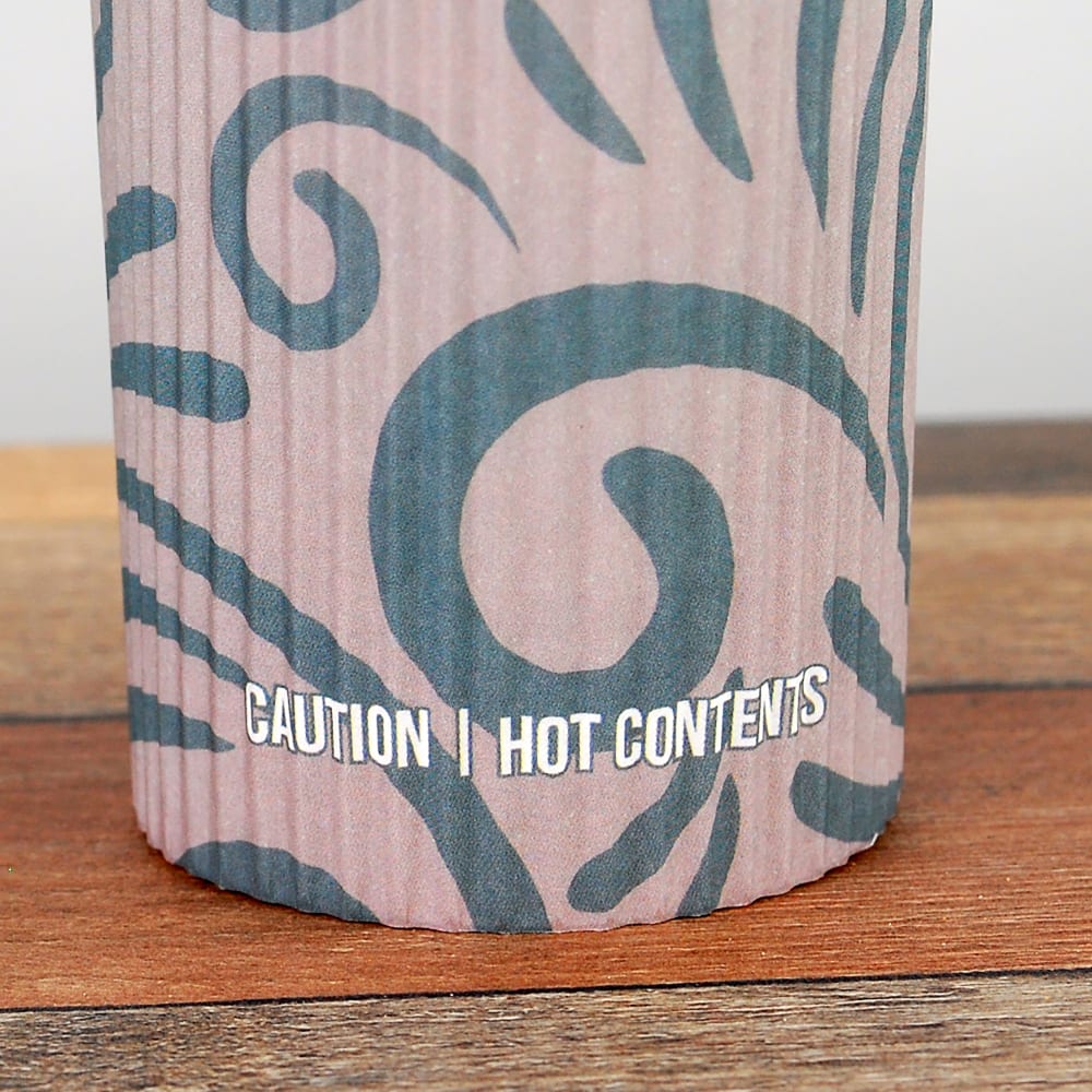 LK Packaging D12RWH 12 oz Disposable Hot Cup w/ Integrated Lid & Sleeve