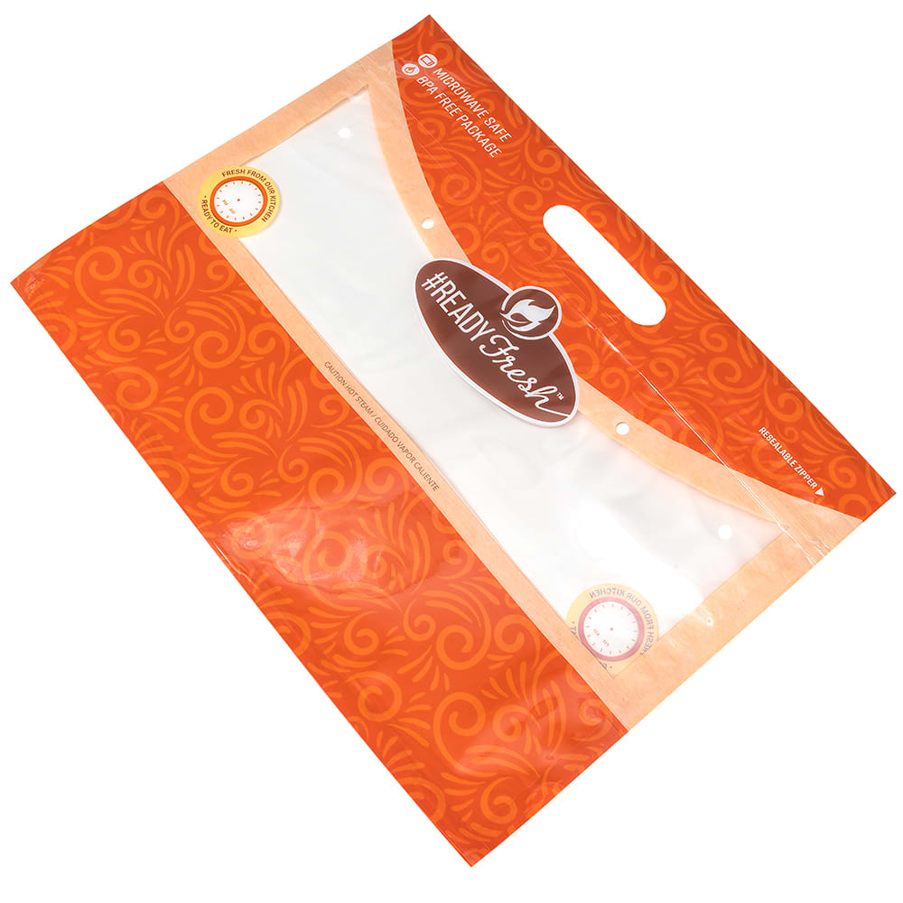 LK Packaging ROT131065 Bottom Gusset Rotisserie Chicken Bag 9 3/4" x