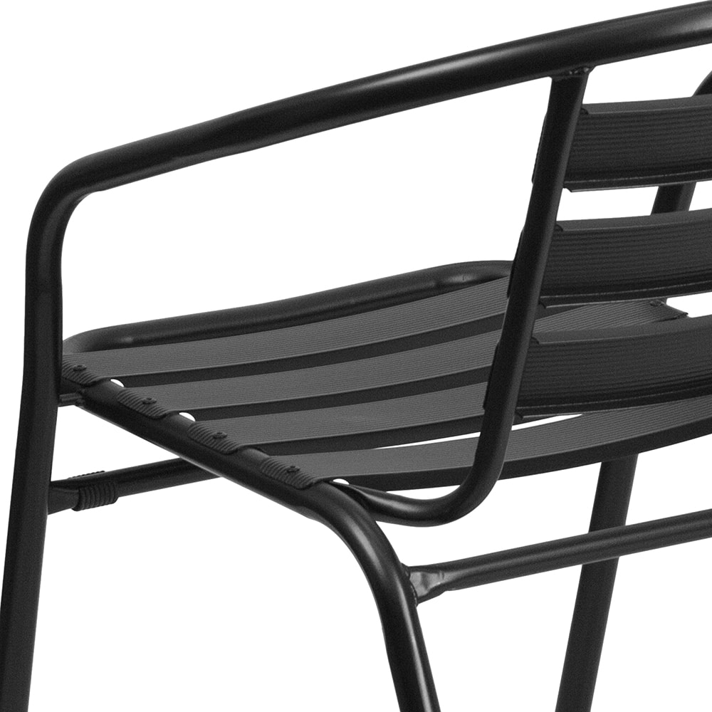 Flash Furniture Tlh 017c Bk Gg Indooroutdoor Stackable Armchair