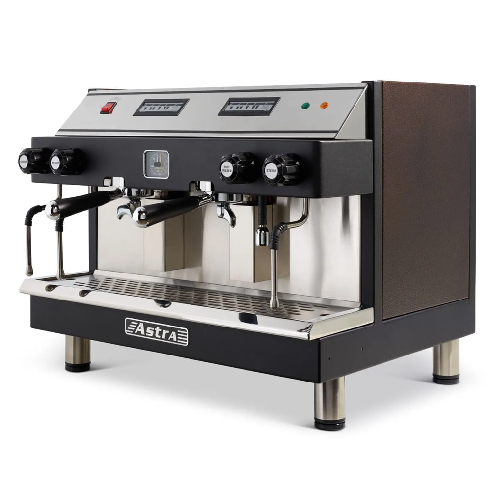Astra M2 012 Automatic Espresso Machine w/ (2) Groups, (2) Steam Valves, & (2) Hot Water Valves