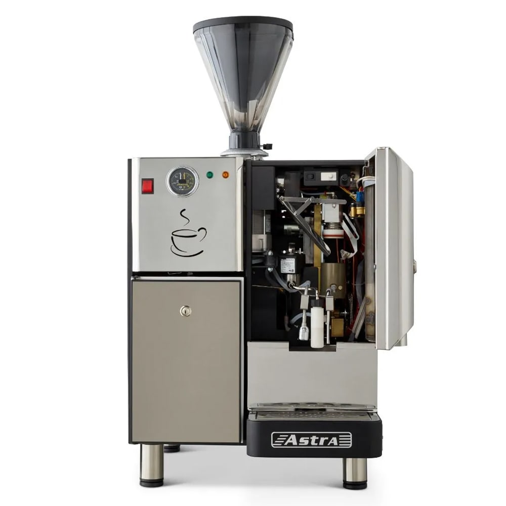Astra SM2221 Automatic Self Serve Espresso Machine w/ (2) Hoppers & 4 1/5 liter Boiler 110v