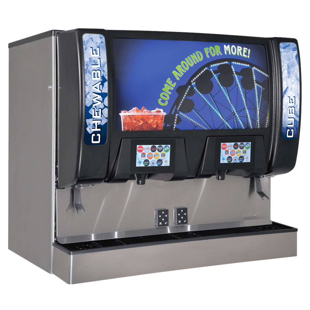 Lancer 854980B08/01 Countertop Cube Ice & Soft Drink Dispenser 312