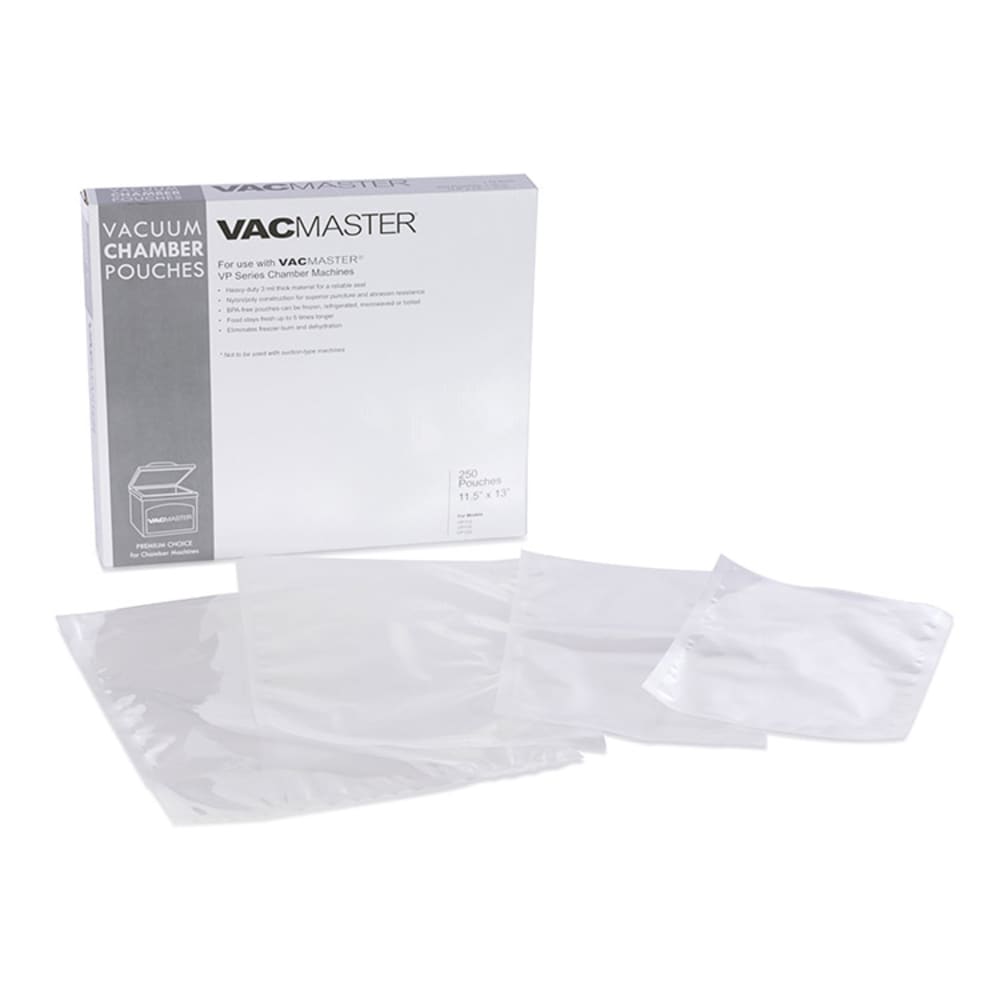 Vogue Clear Bags for SealerChamber Vac pack use 200x300mm 100 pack   Fletchers Supplies