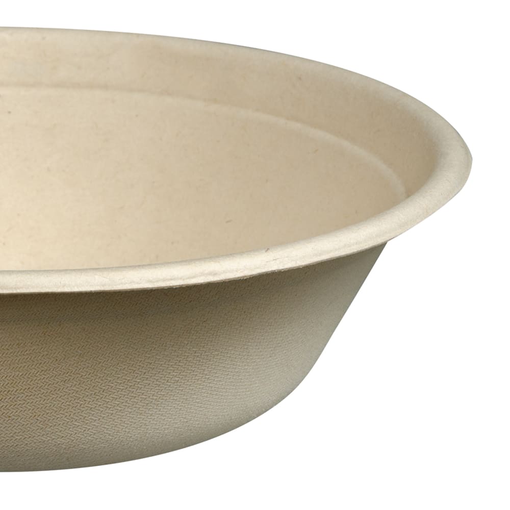 Fineline 42RB32 32 oz Disposable Bowl Bagasse, Tan