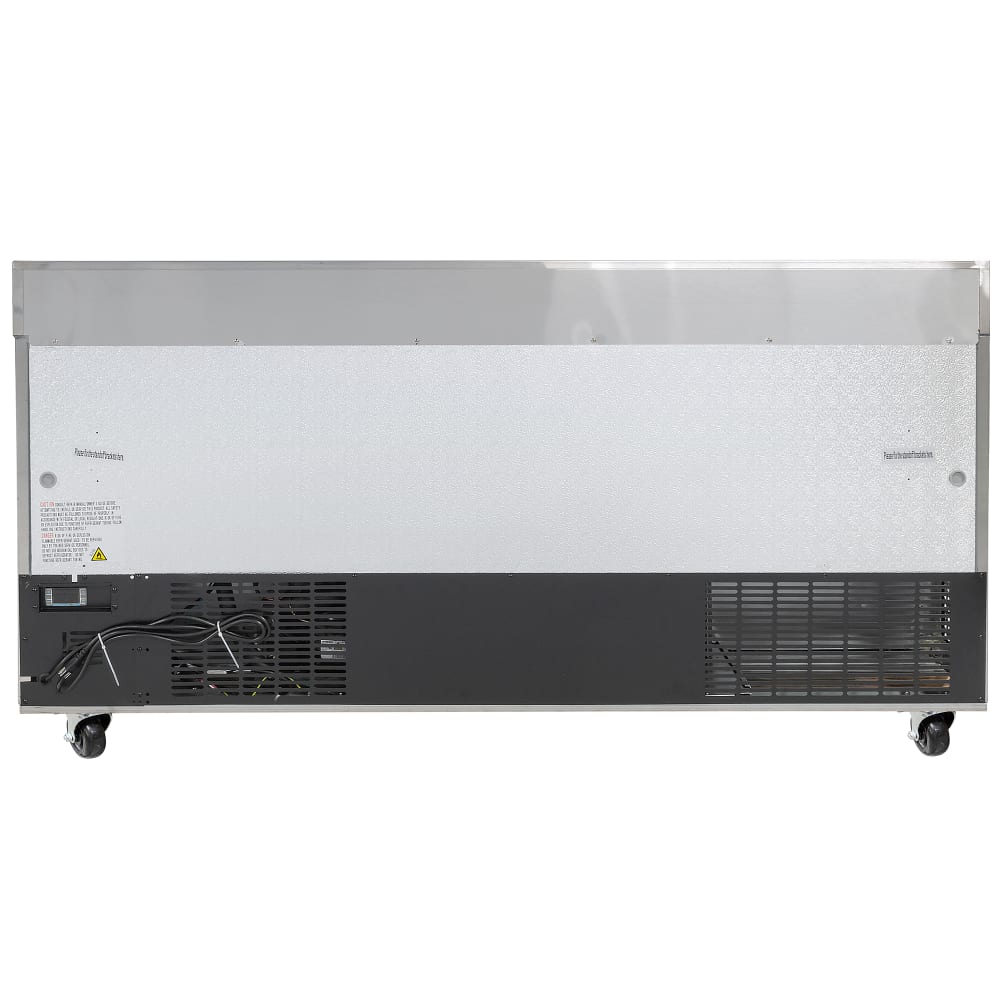 MoTak MWR72 72" Worktop Refrigerator w/ (3) Sections, 115v