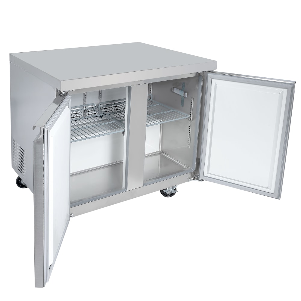 MoTak MUR36X 36 1/4" Undercounter Refrigerator w/ (2) Sections & (2