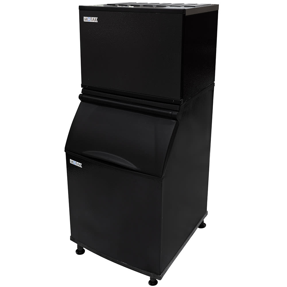 MoTak PKM0335FA161/PKB053 325 lb Full Cube Ice Machine w/ Bin 534 lb