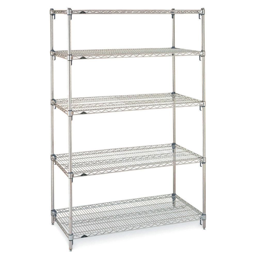 001-5A557C Super Erecta® Chrome Wire Shelf Kit - 48"L x 24"W x 74"H