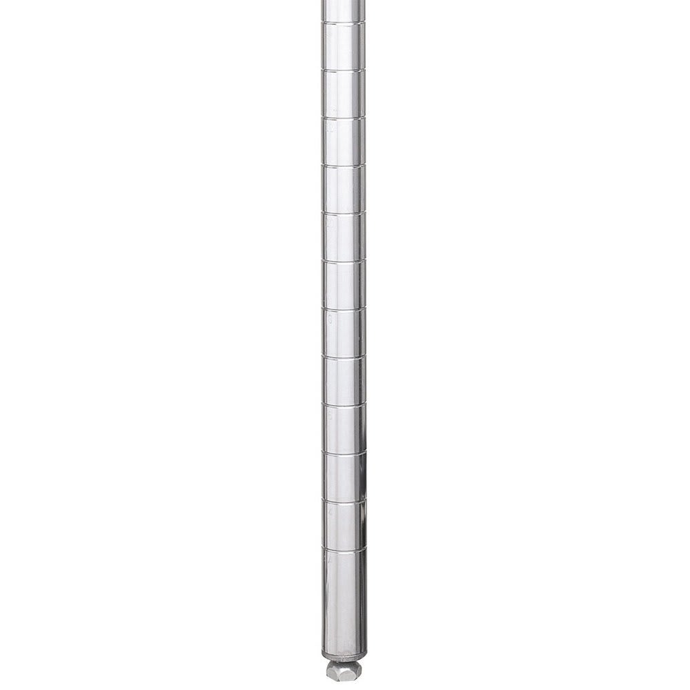 001-54PS 54 7/16" Super Erecta® Shelving Post w/ 2" Number Increments, Stainless Steel