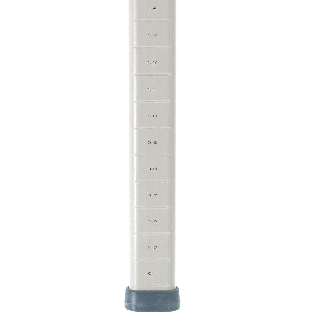 001-MX63UP 61 3/16" Shelving Post w/ 1" Grooved Increments, Polymer