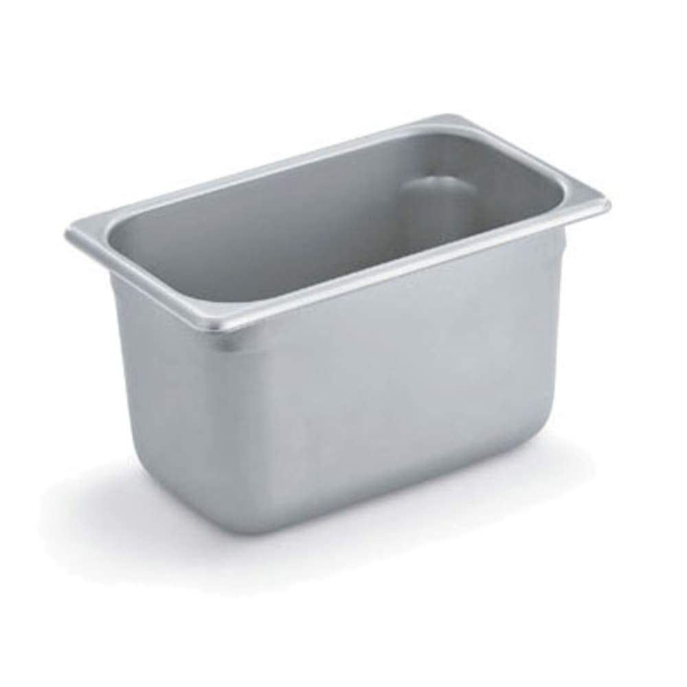 002-E10066 Steam Table Pan, 1/4 Size, 6 in Deep, 22 Gauge Stainless Steel, NSF