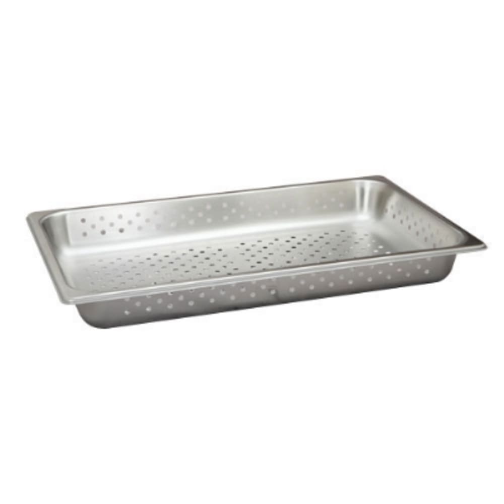 002-VX112P Full Size Perforated Steam Pan, 2 1/2 in Deep, 24 Ga. Stainless