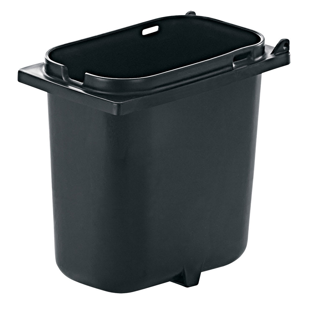 003-83147 2 qt Fountain Jar w/ Notch for Ladle, Polypropylene, Black