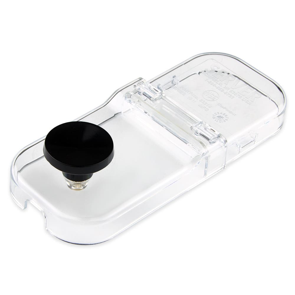 003-83214 Hinged Lid for Slim Fountain Jars, Plastic, Clear