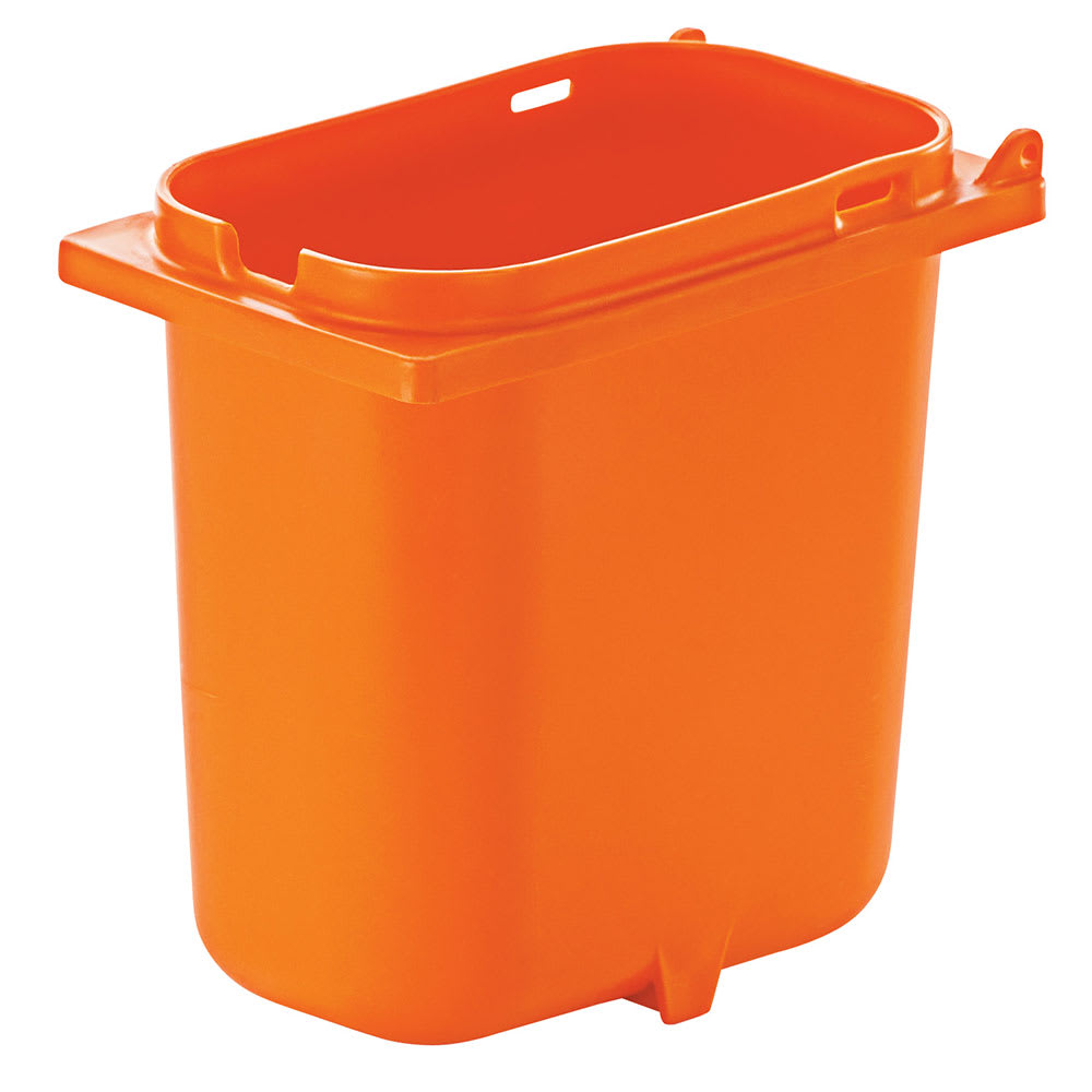 003-83148 2 qt Fountain Jar w/ Notch for Ladle, Polypropylene, Orange