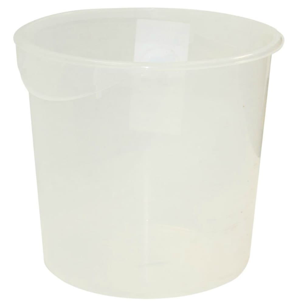 007-572724 18 qt Round Storage Container - Clear Poly