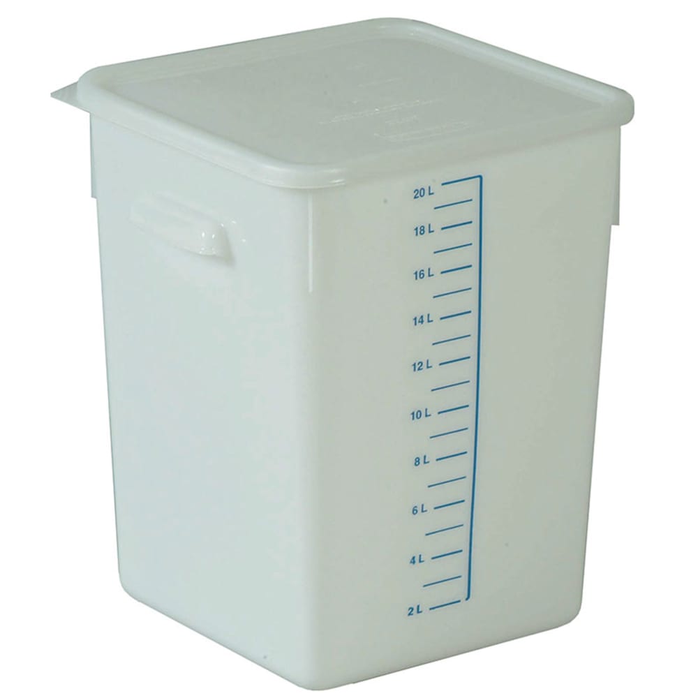 007-FG9F0900WHT 20 qt Square Storage Container - Poly White