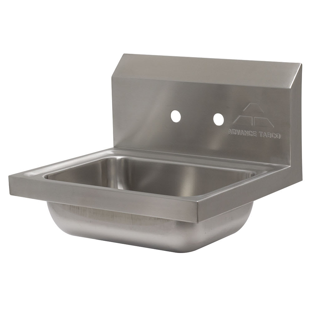 009-7PS702X Wall Mount Commercial Hand Sink w/ 14"L x 10"W x 5"D Bowl, Basket Drai...