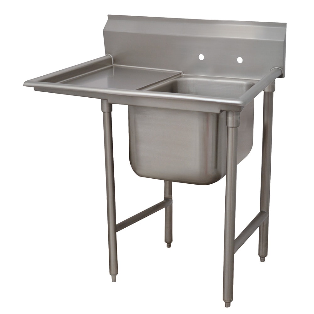 009-912418L 40" 1 Compartment Sink w/ 16"L x 20"W Bowl, 12" Deep