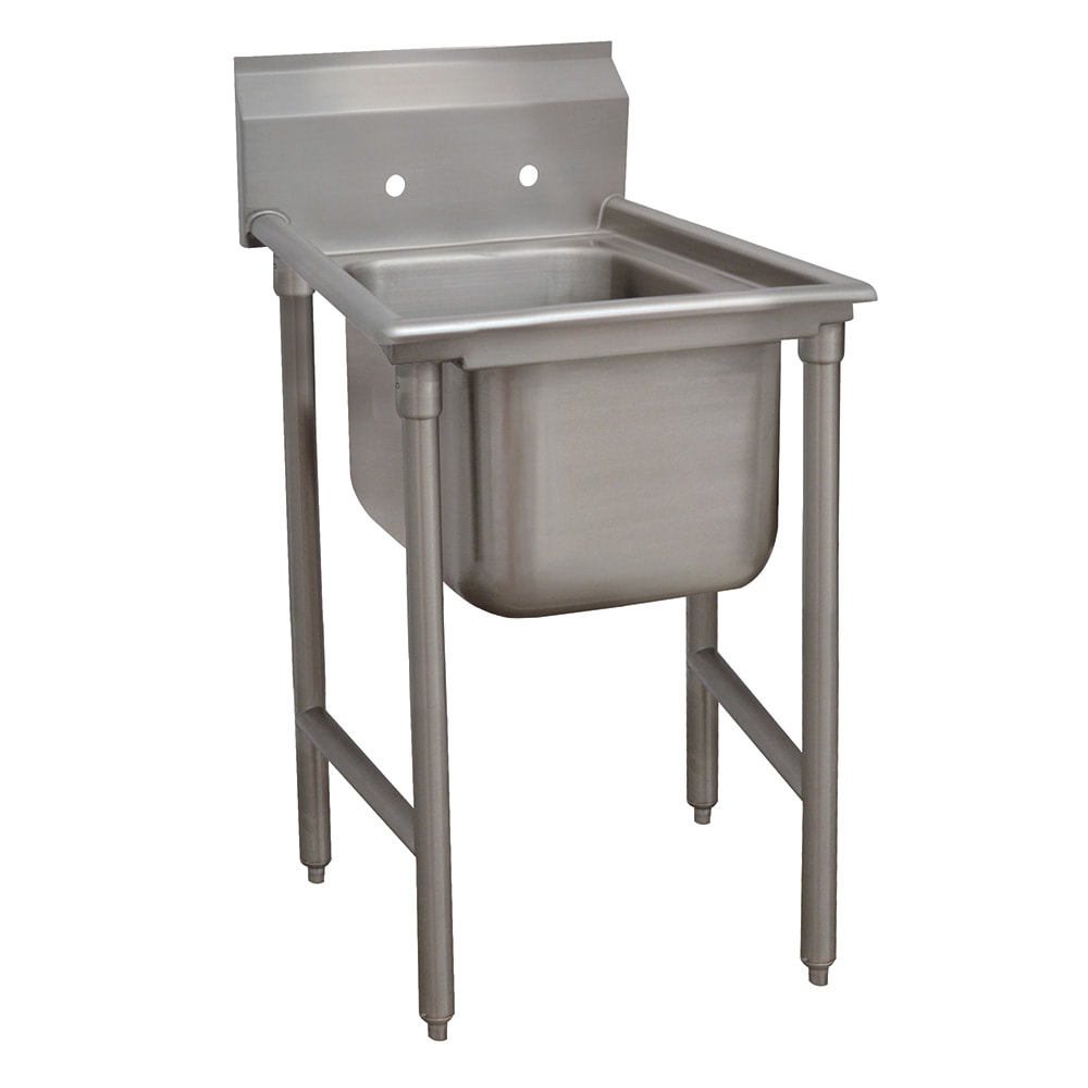 009-9124 27" 1 Compartment Sink w/ 16"L x 20"W Bowl, 12" Deep
