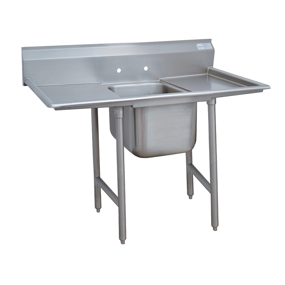 009-912418RL 54" 1 Compartment Sink w/ 16"L x 20"W Bowl, 12" Deep
