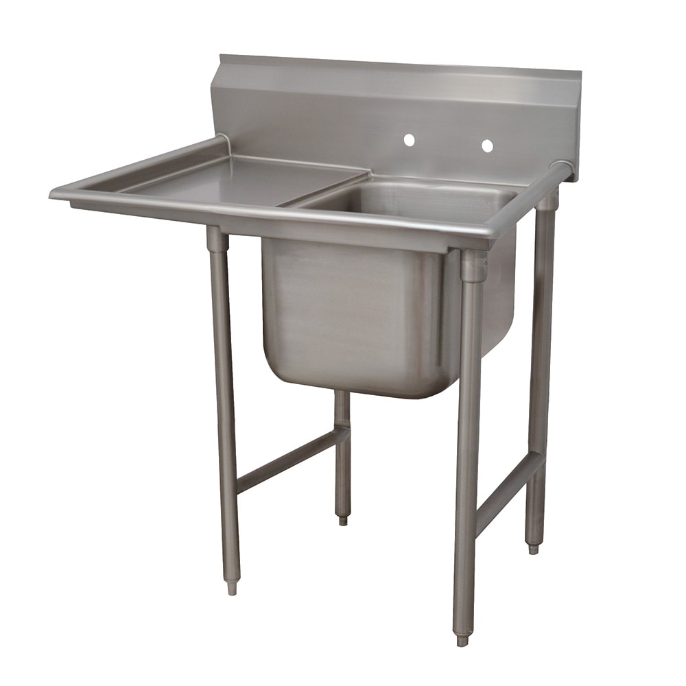 009-9312418L 40" 1 Compartment Sink w/ 16"L x 20"W Bowl, 12" Deep