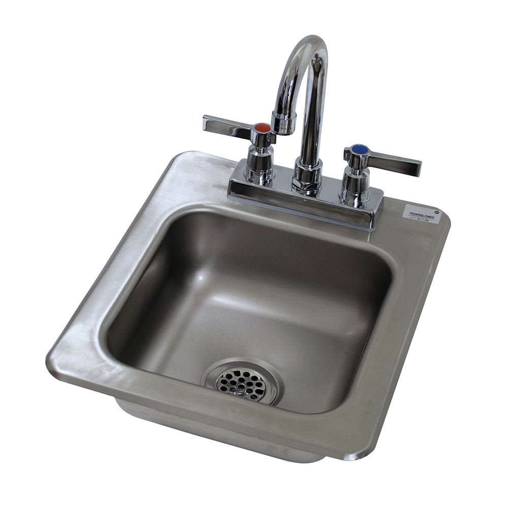 009-DI1252X (1) Compartment Drop-in Sink - 9" x 9", Drain Included