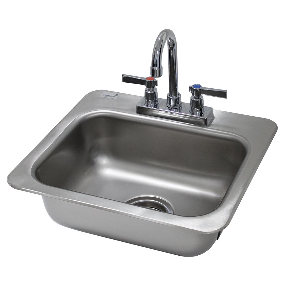 009-DI135 (1) Compartment Drop-in Sink - 14" x 10", Drain Included