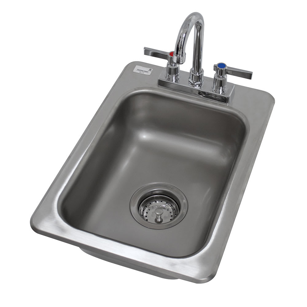 009-DI152X (1) Compartment Drop-in Sink - 10" x 14", Drain Included