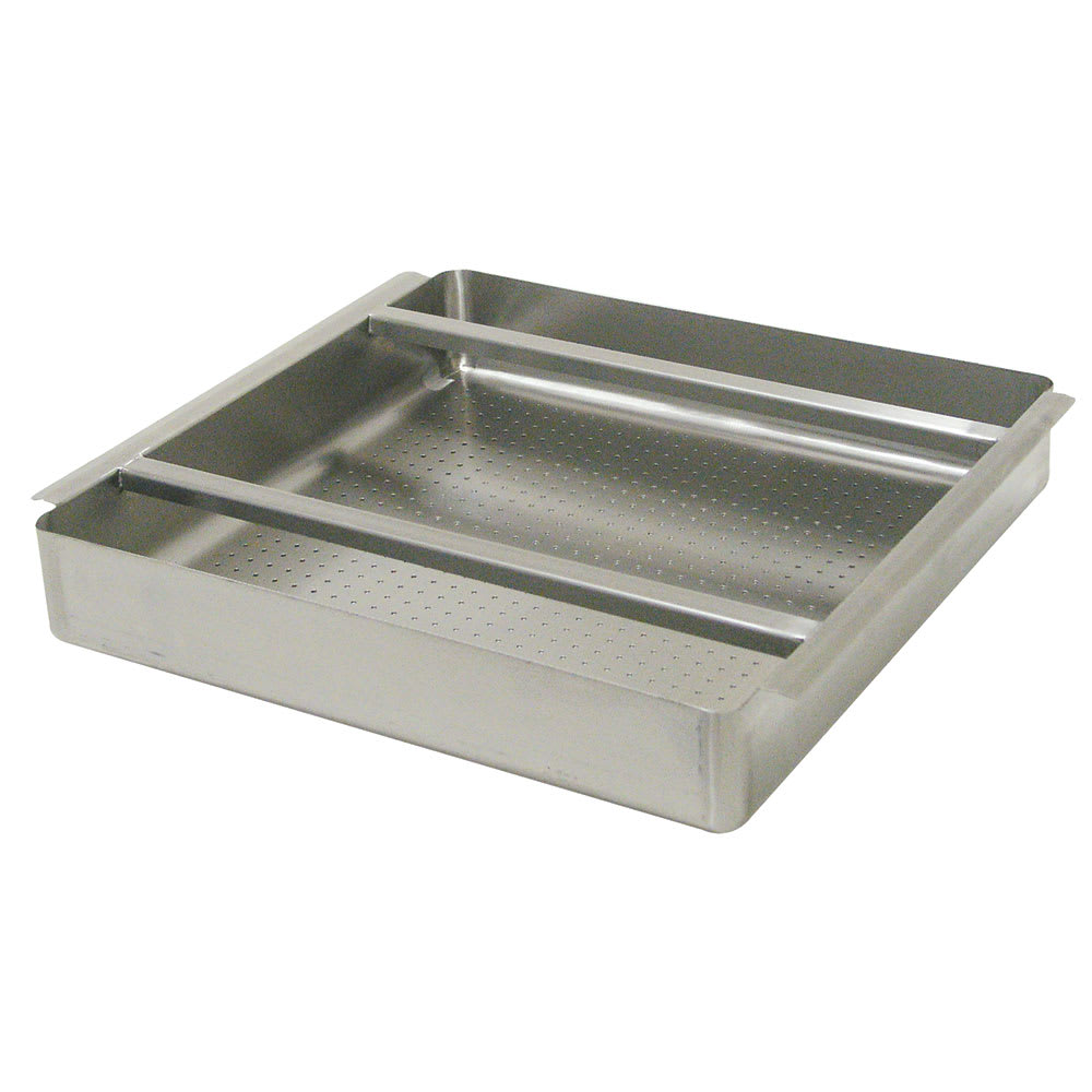 009-DTA100X Pre Rinse Basket - Welded Slide Bar, 19 1/2" x 19 1/2